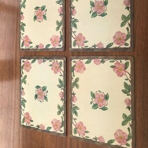 Franciscan placemats set of 4 desert rose